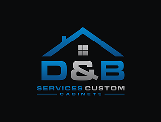 D & B SERVICES CUSTOM CABINETS logo design by kurnia