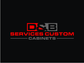 D & B SERVICES CUSTOM CABINETS logo design by logitec