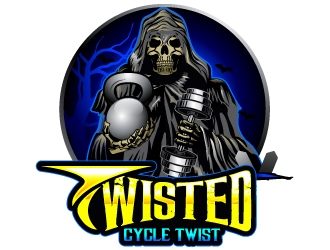 Twisted Cycle Twist or Treat logo design by uttam