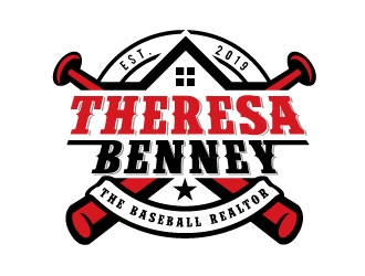 Theresa Benney - The Baseball Realtor logo design by Conception