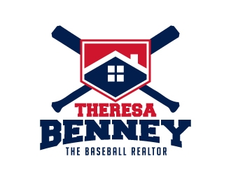 Theresa Benney - The Baseball Realtor logo design by jaize