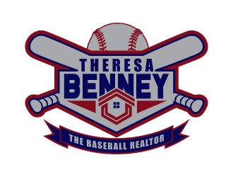 Theresa Benney - The Baseball Realtor logo design by nona