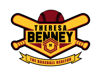 Theresa Benney - The Baseball Realtor logo design by nona