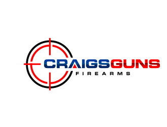 Craigs Guns logo design by kimora