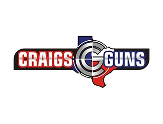 Craigs Guns logo design by gitzart