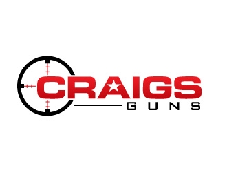Craigs Guns logo design by usef44