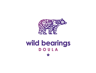 Wild Bearings Doula  logo design by logolady