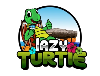 lazy turtle  logo design by DreamLogoDesign