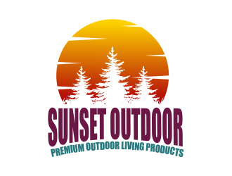 Sunset Outdoor logo design by Girly