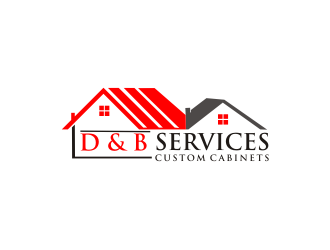 D & B SERVICES CUSTOM CABINETS logo design by BintangDesign