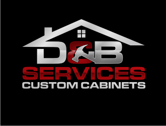 D & B SERVICES CUSTOM CABINETS logo design by BintangDesign
