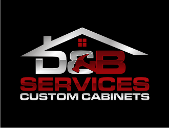 D & B SERVICES CUSTOM CABINETS logo design by BintangDesign