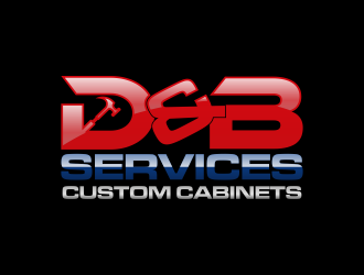 D & B SERVICES CUSTOM CABINETS logo design by Purwoko21