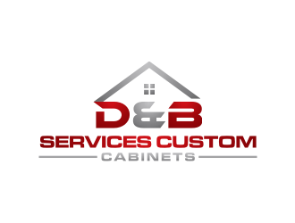 D & B SERVICES CUSTOM CABINETS logo design by Sheilla
