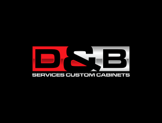 D & B SERVICES CUSTOM CABINETS logo design by RIANW