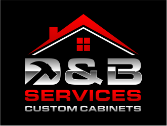 D & B SERVICES CUSTOM CABINETS logo design by cintoko