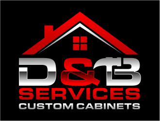 D & B SERVICES CUSTOM CABINETS logo design by cintoko