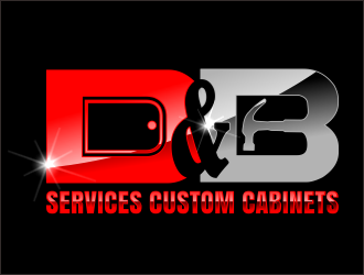 D & B SERVICES CUSTOM CABINETS logo design by bosbejo