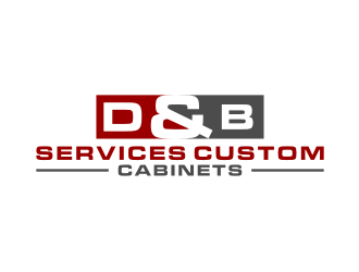 D & B SERVICES CUSTOM CABINETS logo design by Zhafir