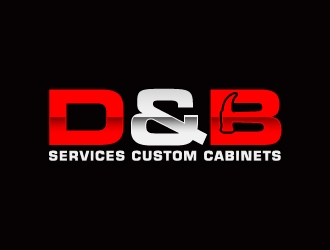 D & B SERVICES CUSTOM CABINETS logo design by sakarep
