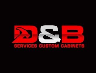 D & B SERVICES CUSTOM CABINETS logo design by sakarep