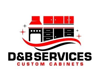 D & B SERVICES CUSTOM CABINETS logo design by AamirKhan