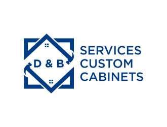 D & B SERVICES CUSTOM CABINETS logo design by N3V4
