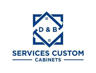 D & B SERVICES CUSTOM CABINETS logo design by N3V4