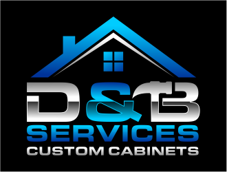 D & B SERVICES CUSTOM CABINETS logo design by cintoko