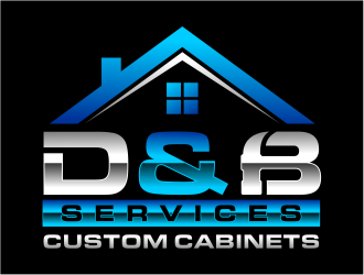 D & B SERVICES CUSTOM CABINETS logo design by cintoko