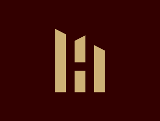 H  (H Utleie - H Drift - H City) logo design by p0peye