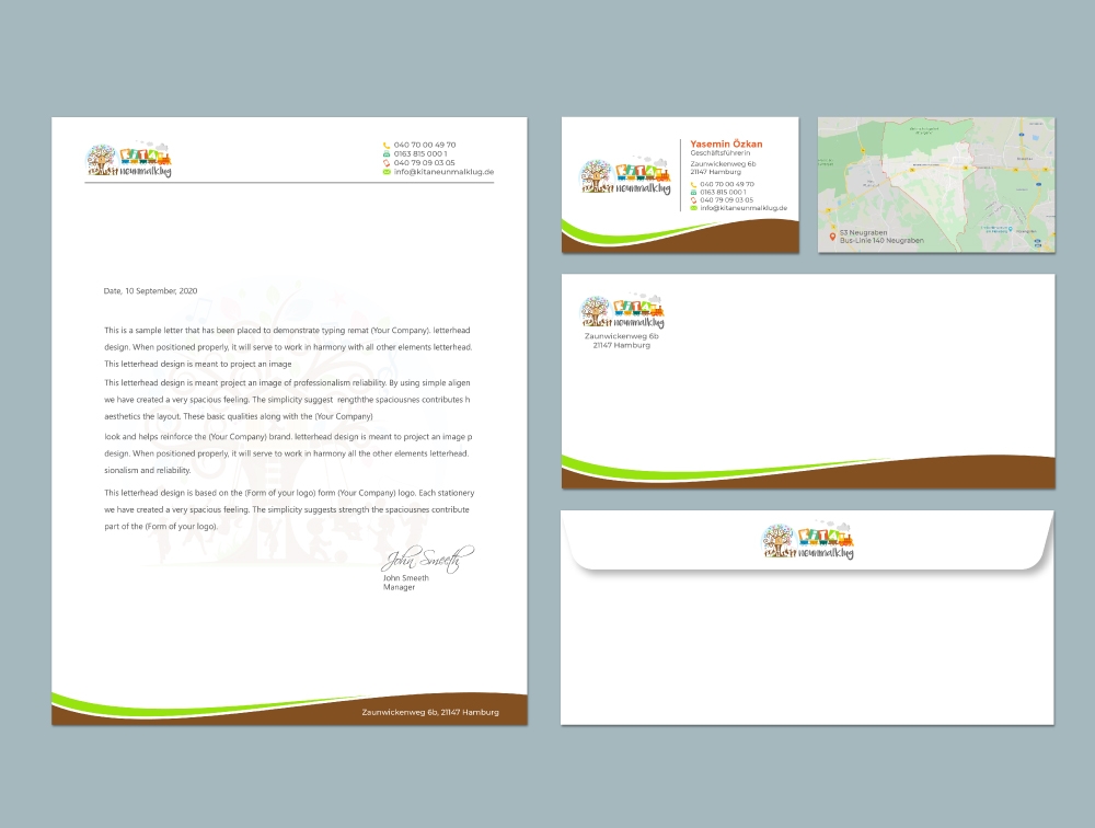 KITA neunmalklug logo design by Boomstudioz