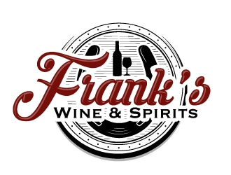 Franks Wine & Spirits logo design by AamirKhan