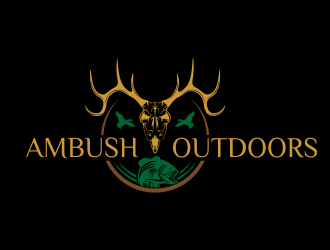 Ambush Outdoors logo design by Gwerth