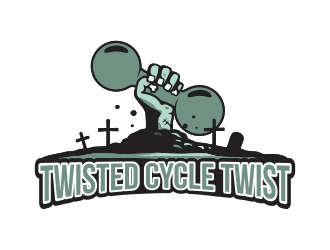 Twisted Cycle Twist or Treat logo design by Gwerth