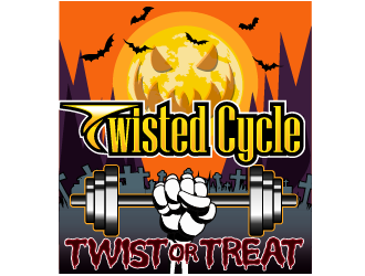 Twisted Cycle Twist or Treat logo design by axel182