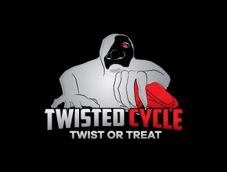 Twisted Cycle Twist or Treat logo design by karjen