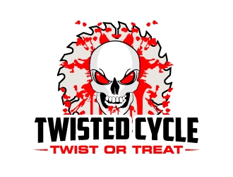 Twisted Cycle Twist or Treat logo design by karjen