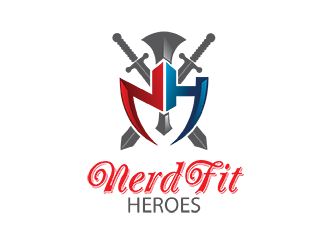 NerdFit Heroes logo design by Bl_lue