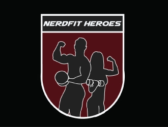 NerdFit Heroes logo design by AamirKhan