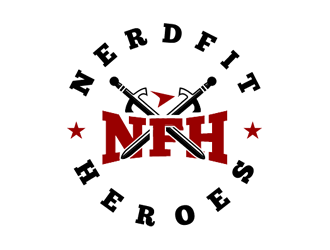 NerdFit Heroes logo design by Coolwanz