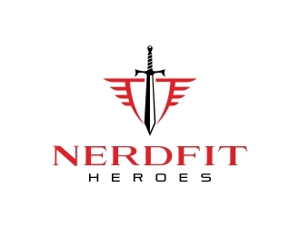 NerdFit Heroes logo design by adwebicon