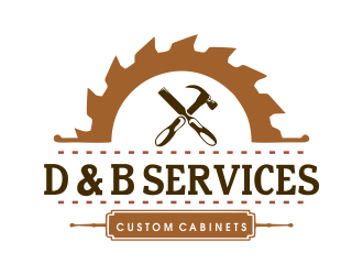 D & B SERVICES CUSTOM CABINETS logo design by JessicaLopes
