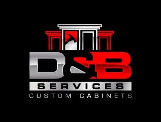 D & B SERVICES CUSTOM CABINETS logo design by jaize