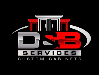 D & B SERVICES CUSTOM CABINETS logo design by jaize