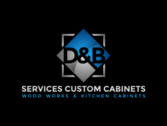D & B SERVICES CUSTOM CABINETS logo design by pakderisher