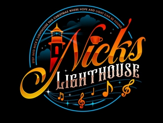 Nicks Lighthouse logo design by DreamLogoDesign