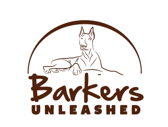 Barkers Unleashed logo design by AamirKhan