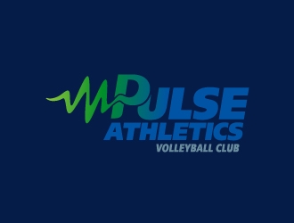 Pulse Athletics Volleyball Club logo design by josephope