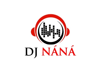 DJ NÁNÁ logo design by AamirKhan